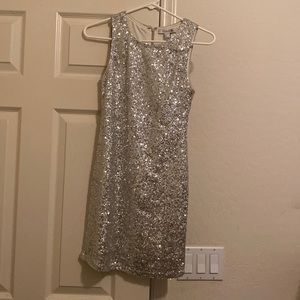 Silver sequins dress
